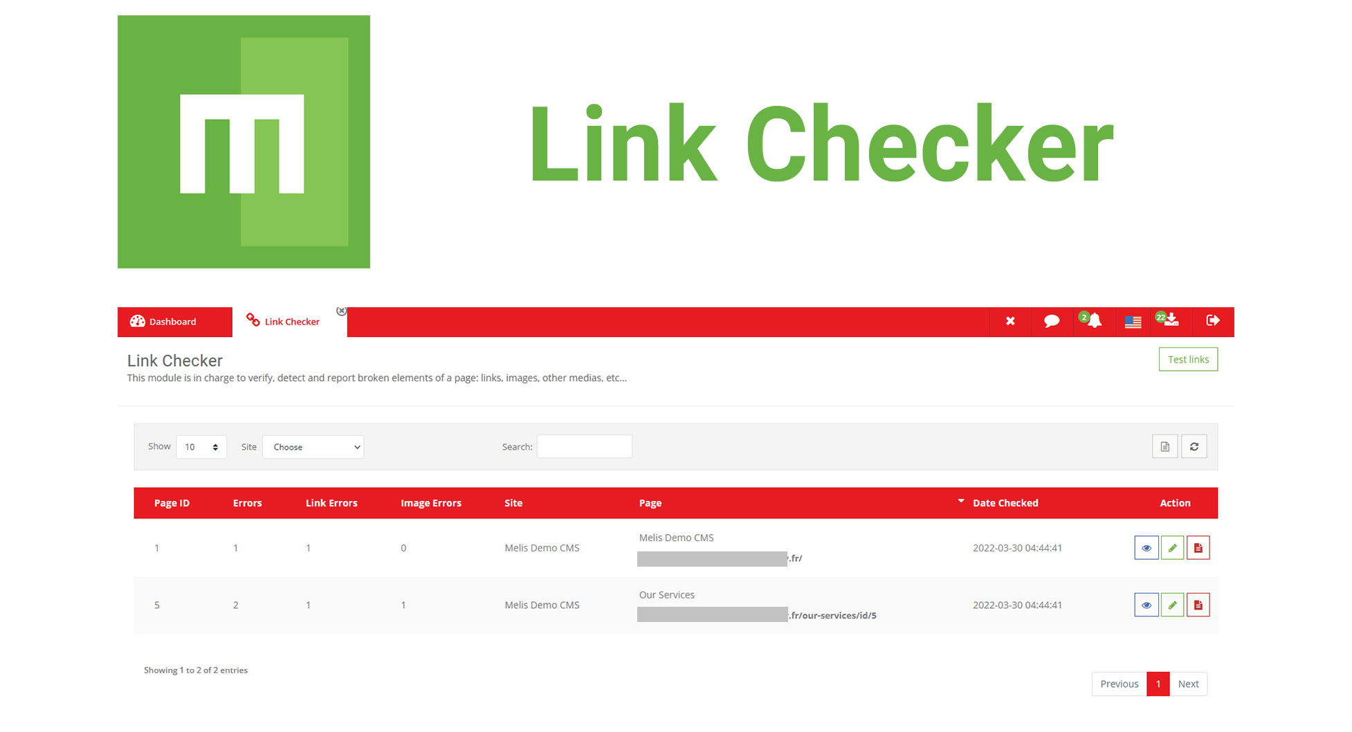 Melis Link Checker